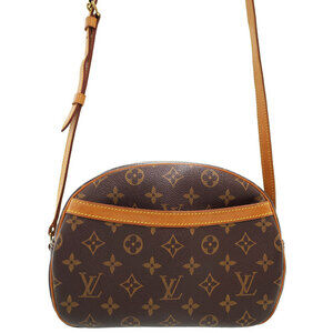 Louis Vuitton Monogram Leather Blois Shoulder Bag Brown